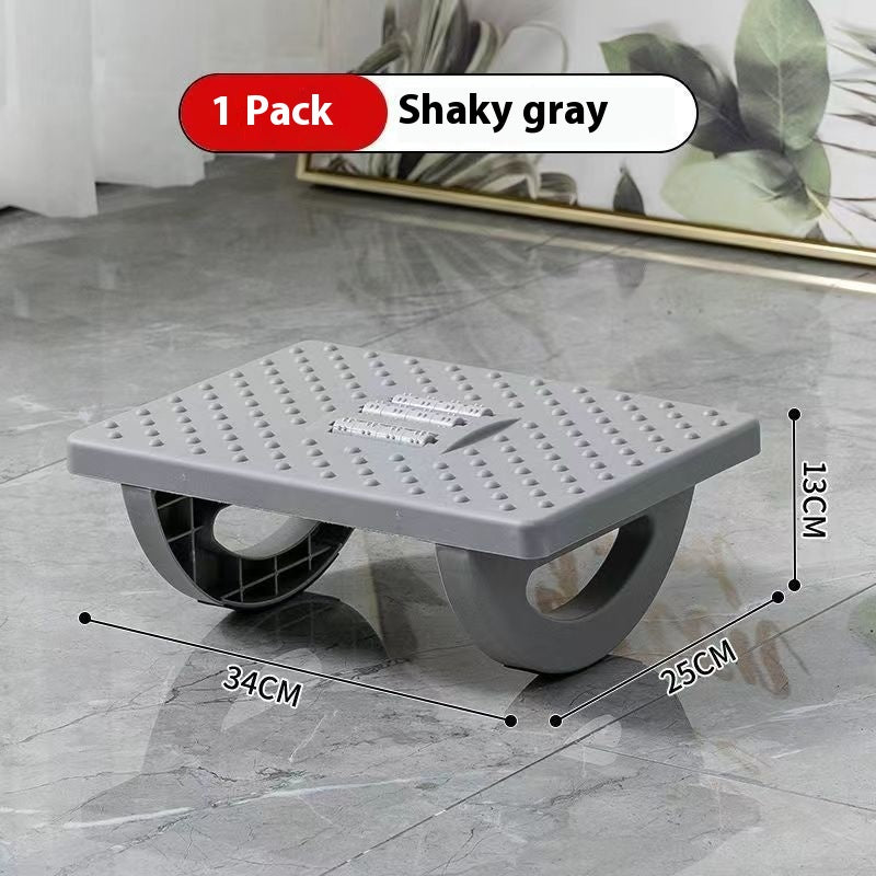 Adjustable Ergonomic Footrest with Massage Rollers Portable UnderDesk Foot Stool for Home Office C
