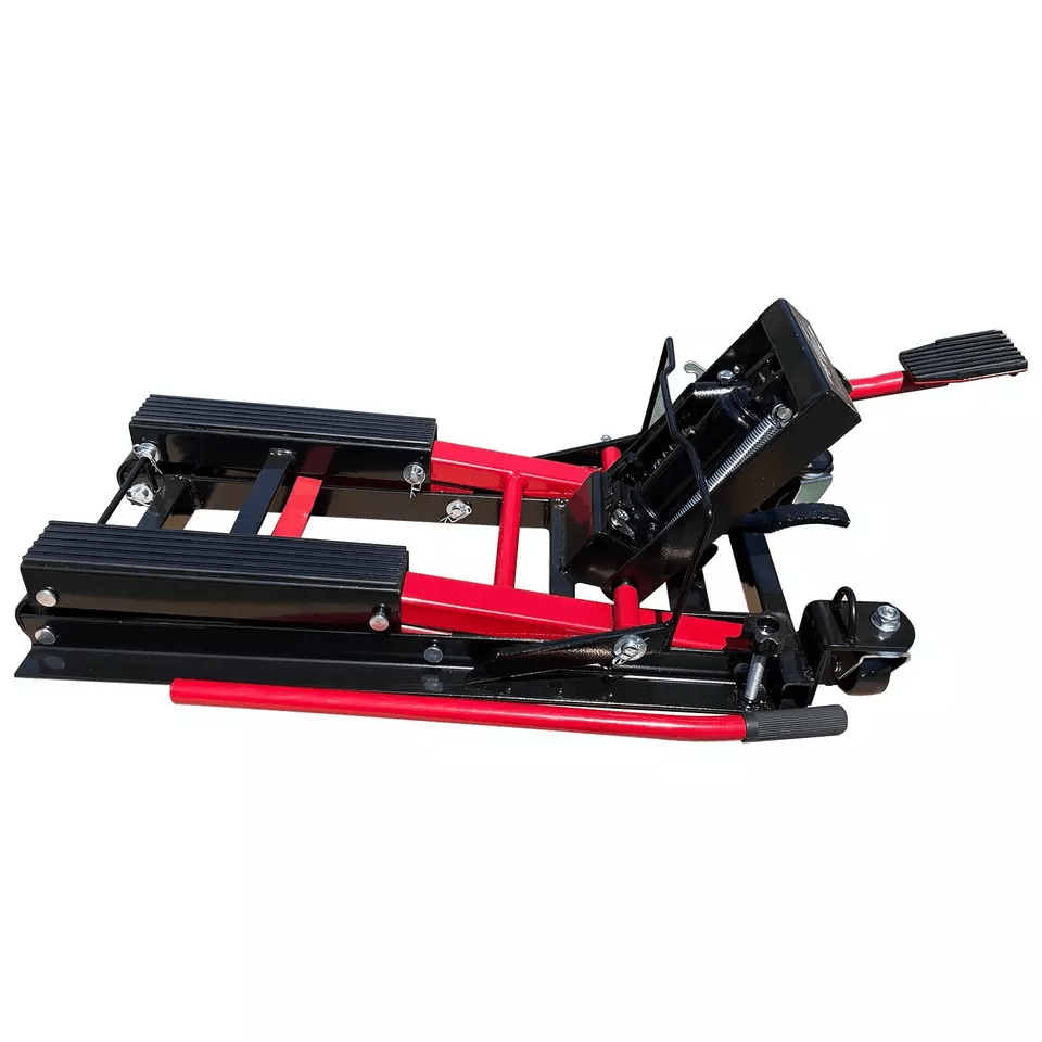 Hydraulic Motorcycle Dirt Bike ATV Scissor Lift Jack Hoist Stand  1500lb Capacity  HeavyDuty Steel  1