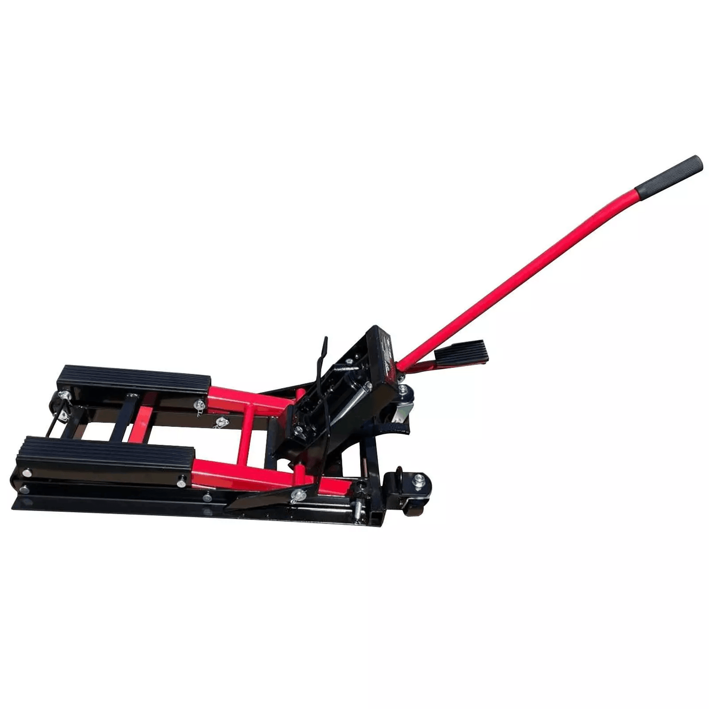 Hydraulic Motorcycle Dirt Bike ATV Scissor Lift Jack Hoist Stand – 1500lb Capacity – Heavy-Duty Steel with Wheels