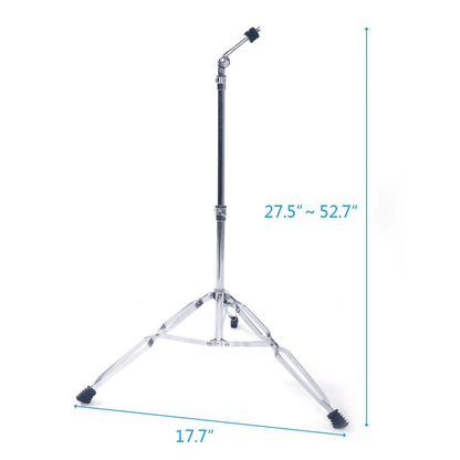 Adjustable Straight Cymbal Stand Double Braced Drum Hardware Mount Holder 5