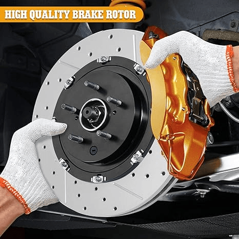 Front Drilled Rotors  Ceramic Brake Pads Kit For Chevrolet Silverado GMC Sierra High Performance Br 4