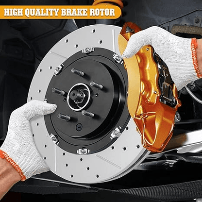 Front Drilled Rotors  Ceramic Brake Pads Kit For Chevrolet Silverado GMC Sierra High Performance Br 4
