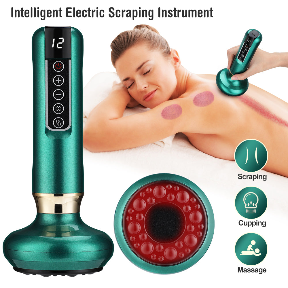 Smart Vacuum Massager for Gua Sha & Cupping, Wireless Anti-Cellulite, Infrared Heat Slimming, and Detox Therapy