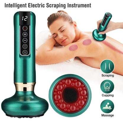Smart Vacuum Massager for Gua Sha & Cupping, Wireless Anti-Cellulite, Infrared Heat Slimming, and Detox Therapy