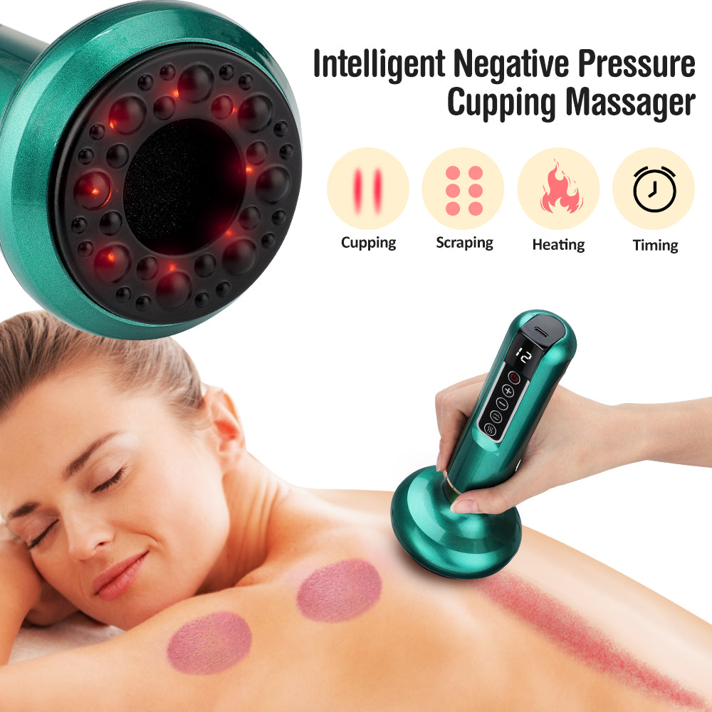 Smart Vacuum Massager For Gua Sha  Cupping Wireless AntiCellulite Infrared Heat Slimming And Detox  3