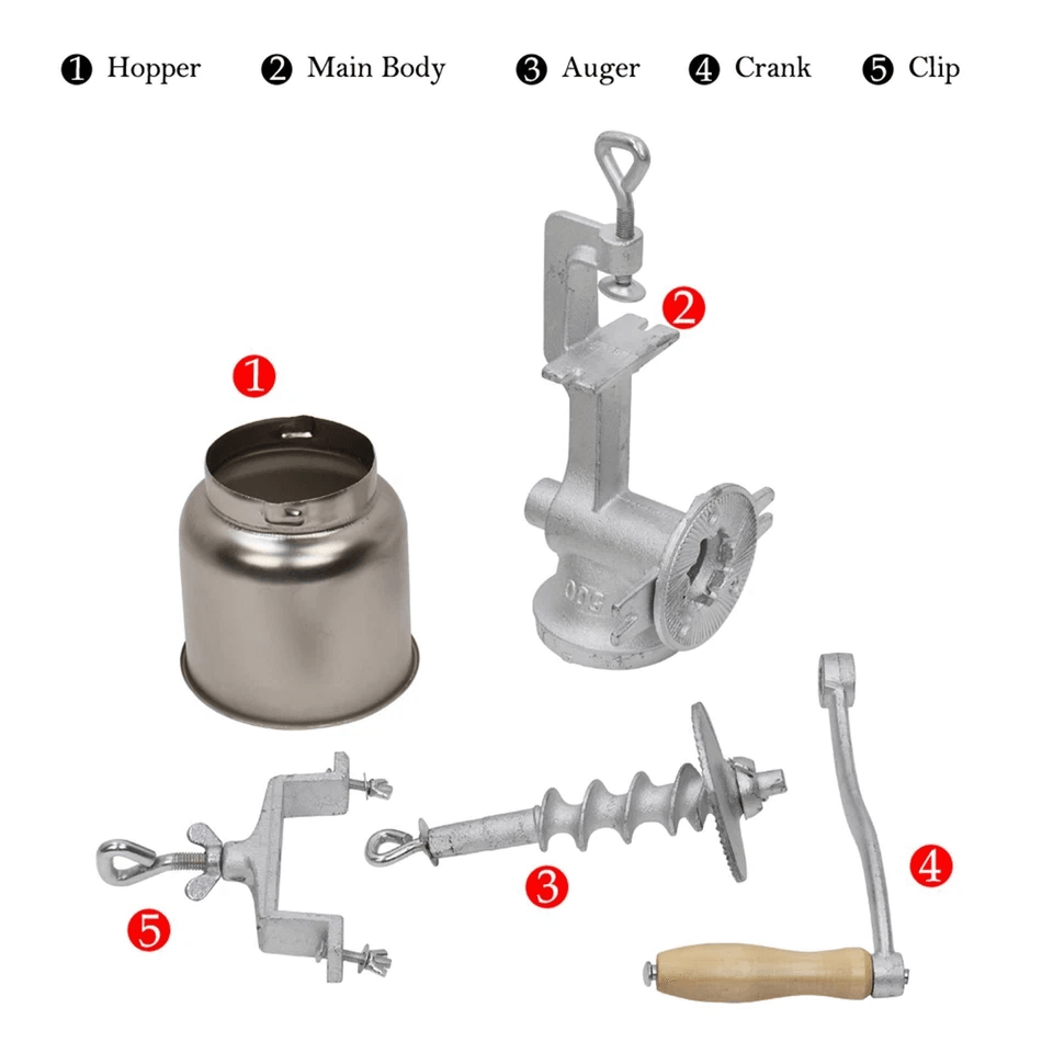 Corn Mill Grinder Manual Hand Crank Grain Oats Wheat Corn Grinder  Home  Commercial Use 5
