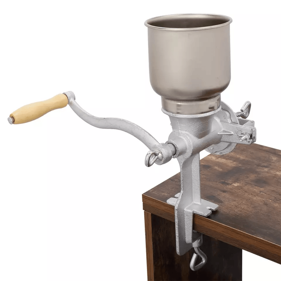Corn Mill Grinder Manual Hand Crank Grain Oats Wheat Corn Grinder  Home  Commercial Use 7