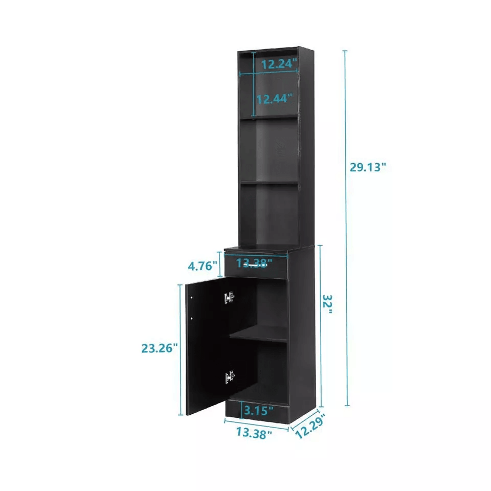 NEW Salon Cabinet Hair Styling Station Barber Shelf Table With Storage For Spa Equipment 4