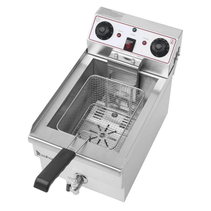 1700W Electric Deep Fryer 12L Stainless Steel Restaurant Fry Basket Professional Countertop Oil Fry 3
