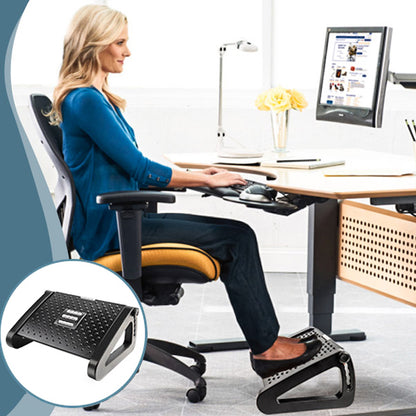 Footrest Under Desk Ergonomic Foot Stool with Massage Rollers, Leg Rest for Pain Relief at Work or Home Office