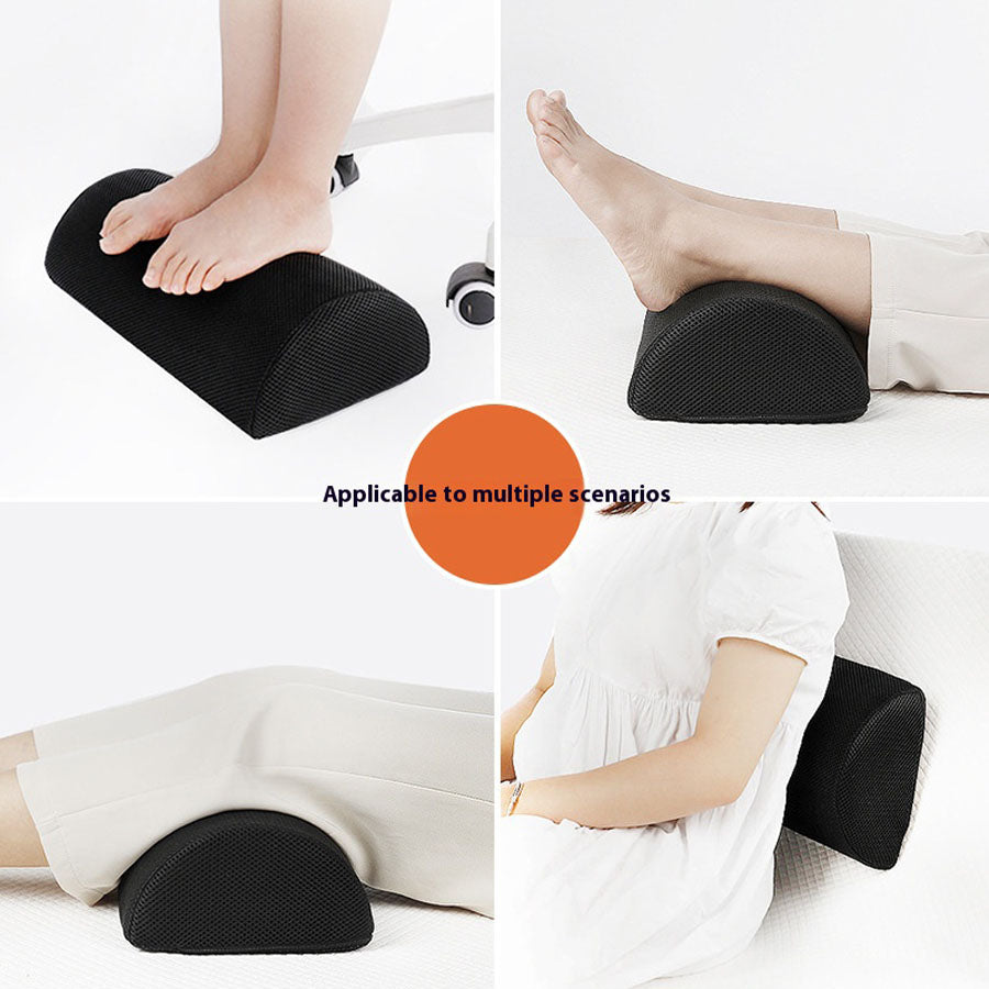 Comfortable Memory Foam Footrest AntiSlip Foot Stool for Under Desk Support at Work or Home