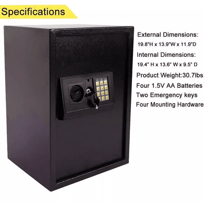 Home Digital Electronic Keypad Lock Depository Safe Box  Steel Security Gun Lock Compact  Durable 1