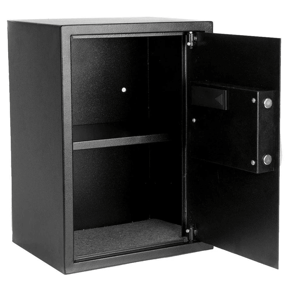 Large Digital Steel Safe Black Security Box With Silver Gray Keypad For Home  Office 1