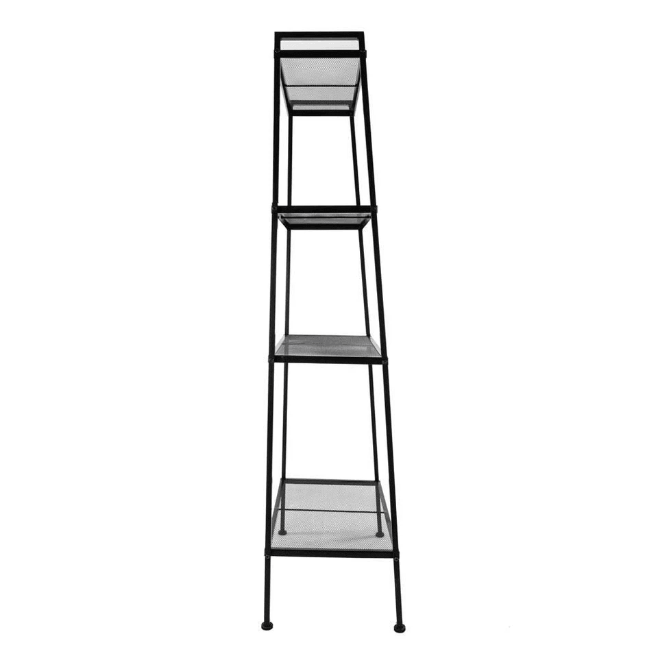 4 Tier Leaning Ladder Shelf Bookcase Sturdy Bookshelf Storage Shelves Unit Organizer For Home Offic 4