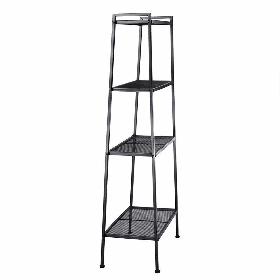 4 Tier Leaning Ladder Shelf Bookcase Sturdy Bookshelf Storage Shelves Unit Organizer For Home Offic 6