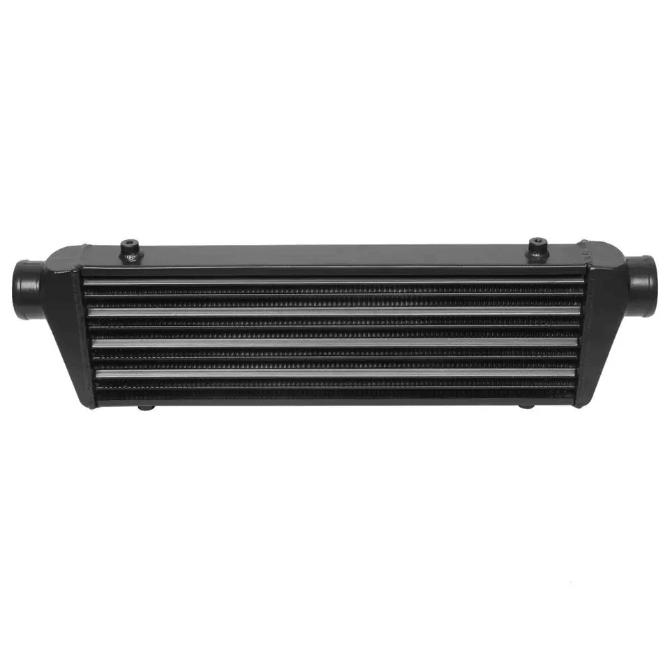 Universal Intercooler Piping Kit W TBolt Clamps  Couplers Black Performance Turbo Set 2