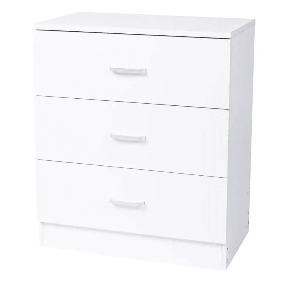 Wooden Nightstand With 3 Drawers  Bedside Table Accent For Bedroom Storage Chest Of Dresser Durable 7