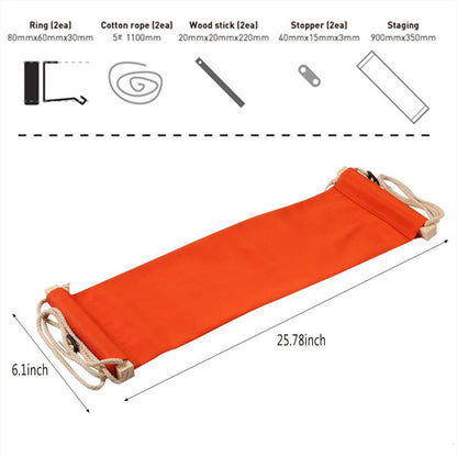 Lazy Portable Foot Hammock Casual Feet Swing Footrest for Office Desk Travel Home and Outdoor Re