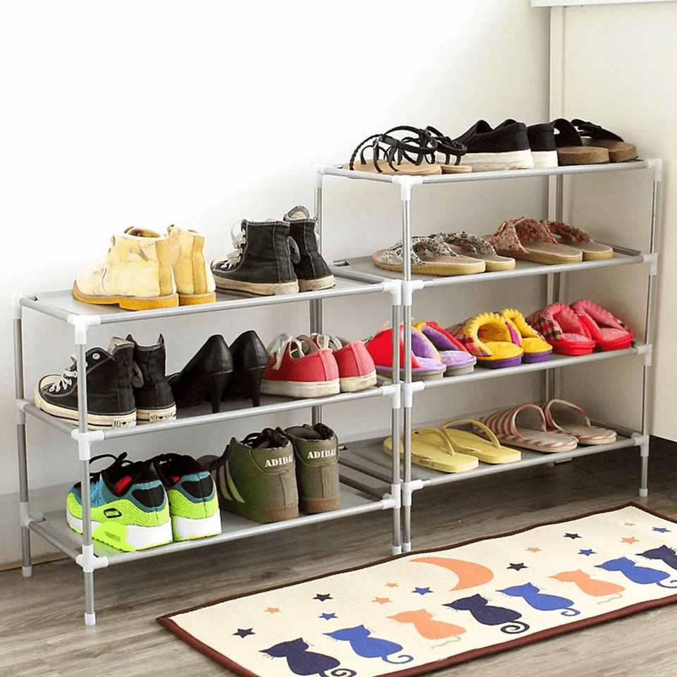 3 Tier Shoe Rack Organizer for Closet Storage – Holds 9 Pairs of Shoes, Standing Shoes Shelves for Entryway or Bedroom