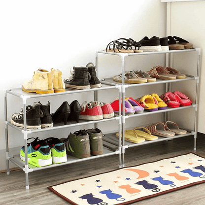 3 Tier Shoe Rack Organizer for Closet Storage – Holds 9 Pairs of Shoes, Standing Shoes Shelves for Entryway or Bedroom
