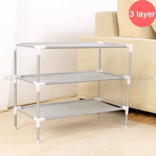 3 Tier Shoe Rack Organizer For Closet Storage  Holds 9 Pairs Of Shoes Standing Shoes Shelves For En 2