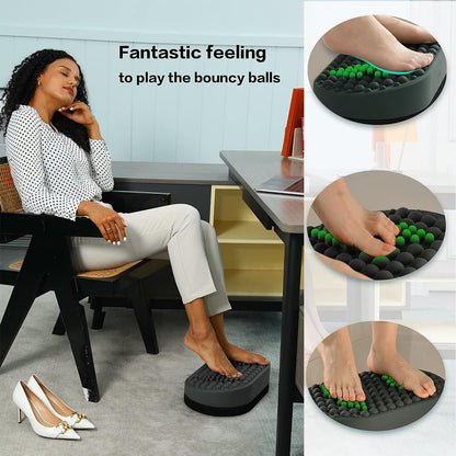 Ergonomic Foot Rest Under Desk for Office  Gaming Chair Adjustable Memory Foam Foot Stool for Back
