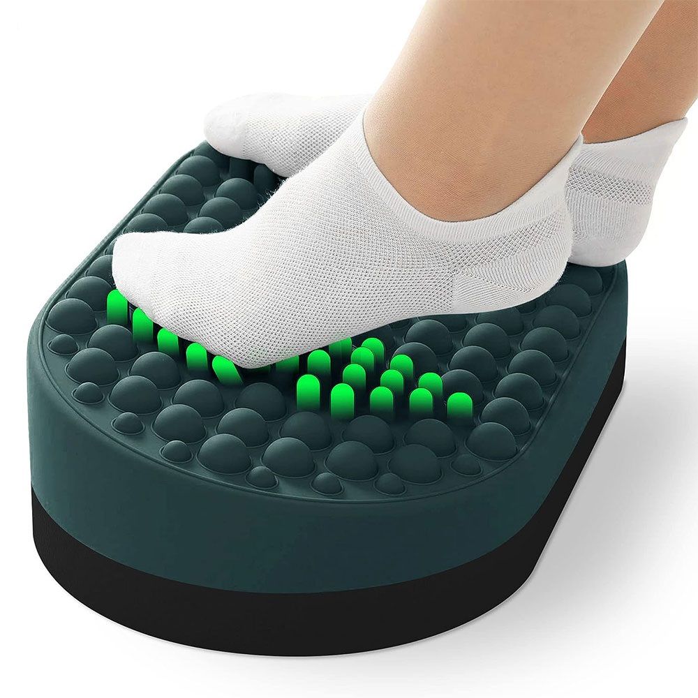 Ergonomic Foot Rest Under Desk for Office & Gaming Chair, Adjustable Memory Foam Foot Stool for Back & Hip Pain Relief