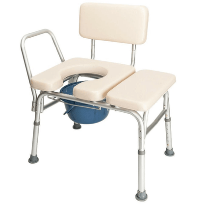 Toilet Chair Adjustable Shower Commode Seat With AntiSlip Rubber Feet Durable Aluminum Adult Potty  1