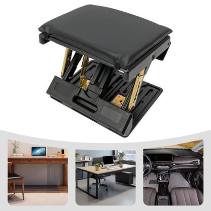 Portable Ergonomic Footstool Adjustable Height for Office Home  Travel