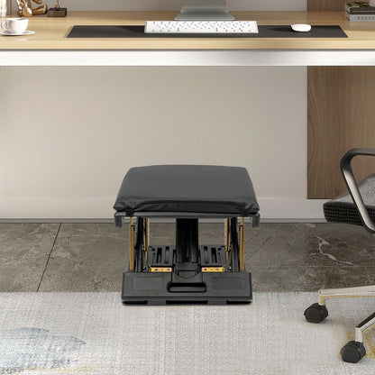 Portable Ergonomic Footstool Adjustable Height for Office Home  Travel