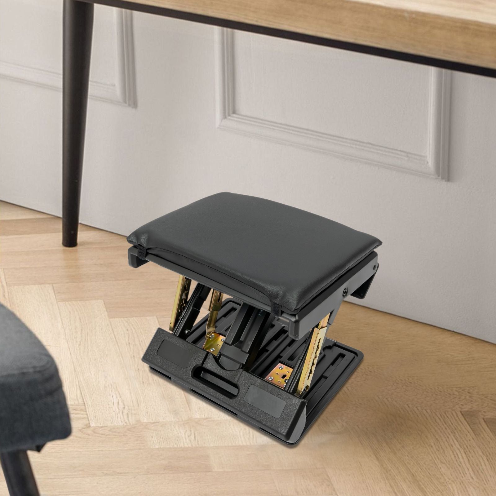 Portable Ergonomic Footstool Adjustable Height for Office Home  Travel