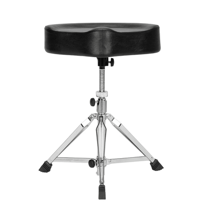 Adjustable Drum Throne Padded Stool, Heavy-Duty Motorcycle Style Drum Chair for Musicians, Concerts, and Practice