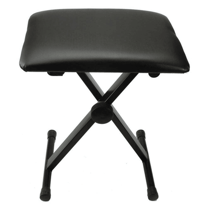 Adjustable Piano Bench, Padded Keyboard Chair with Rubber Feet & Steel Frame