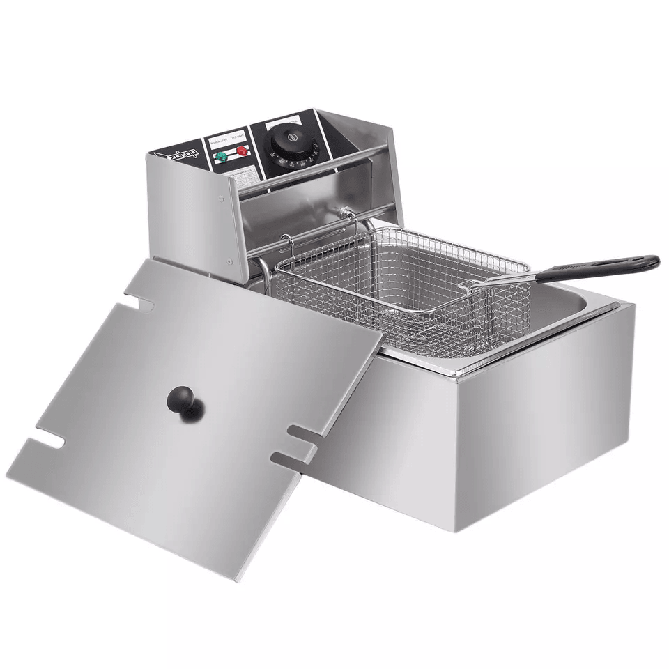 Electric Deep Fryer Commercial Stainless Steel Fryer For Restaurant  Home Use Countertop Frying Mac 2