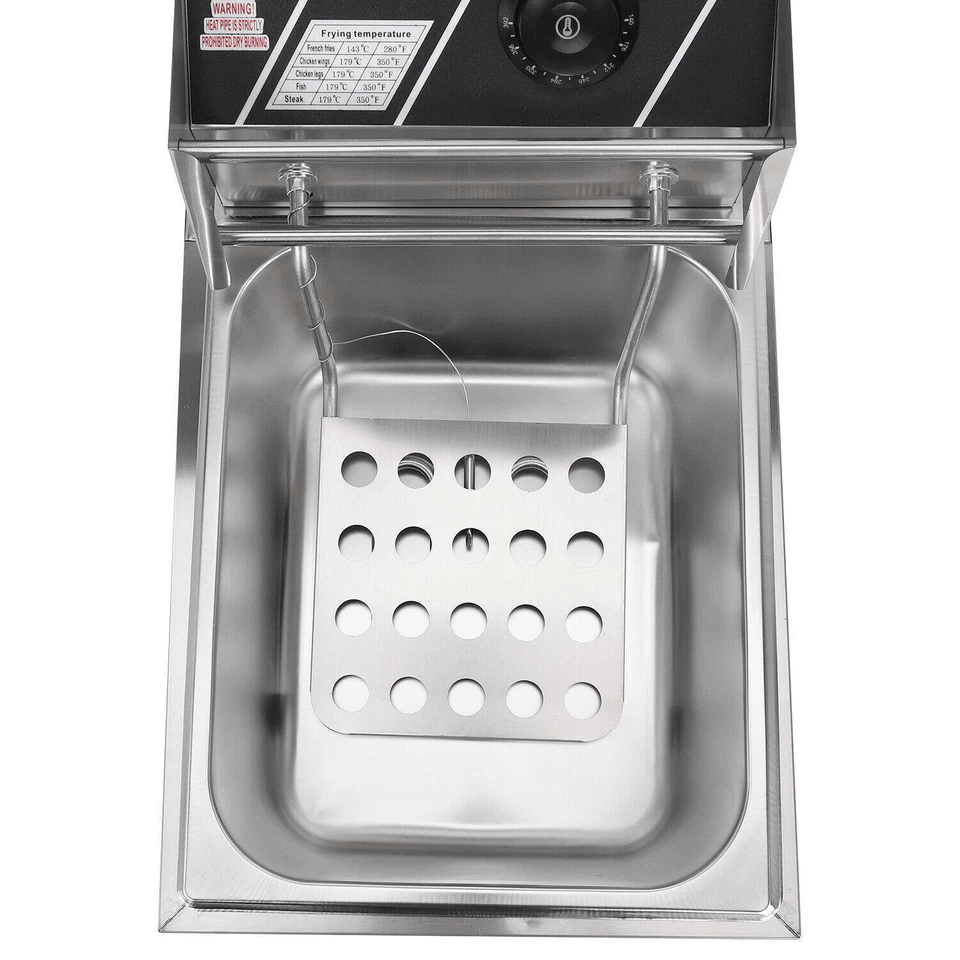 Electric Deep Fryer Commercial Stainless Steel Fryer For Restaurant  Home Use Countertop Frying Mac 6
