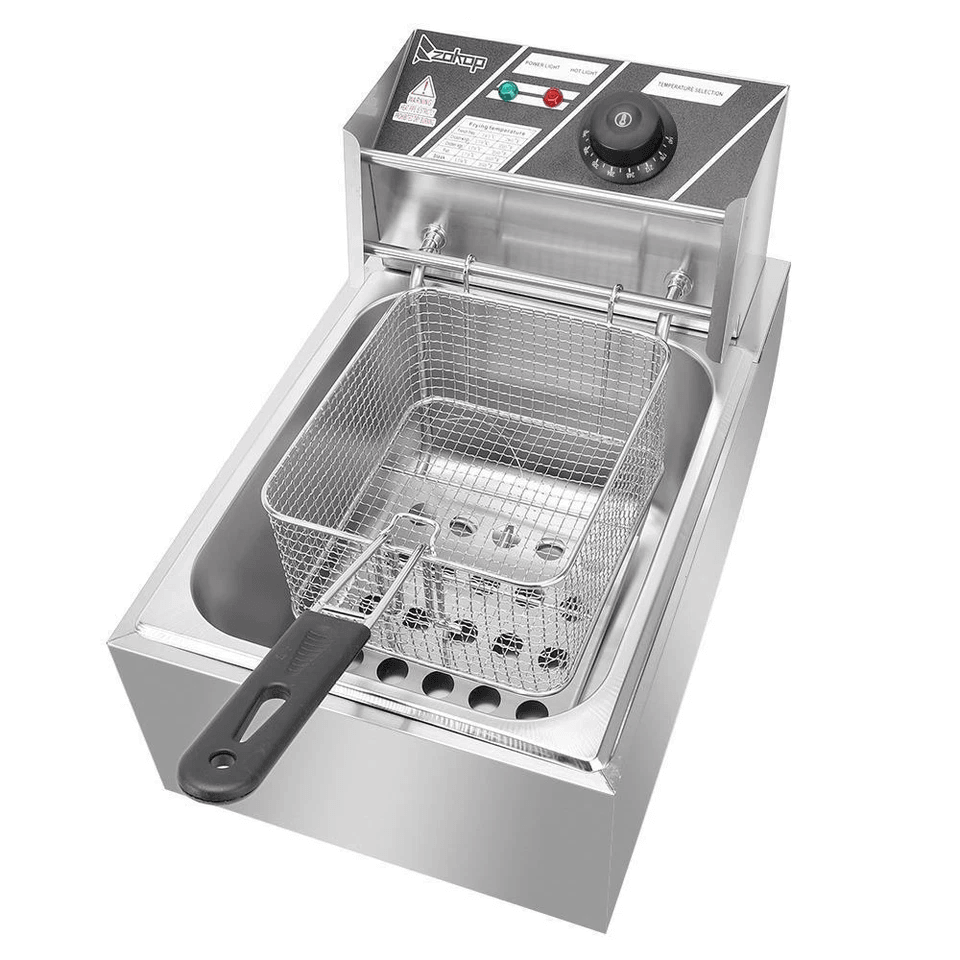 Electric Deep Fryer Commercial Stainless Steel Fryer For Restaurant  Home Use Countertop Frying Mac 7