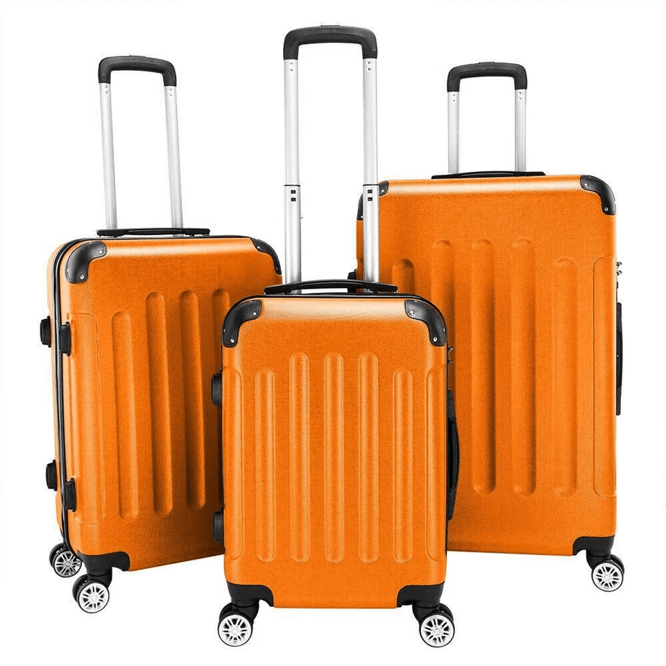 Durable ABS Spinner Luggage Set Trolley Suitcases With TSAApproved Locks 1