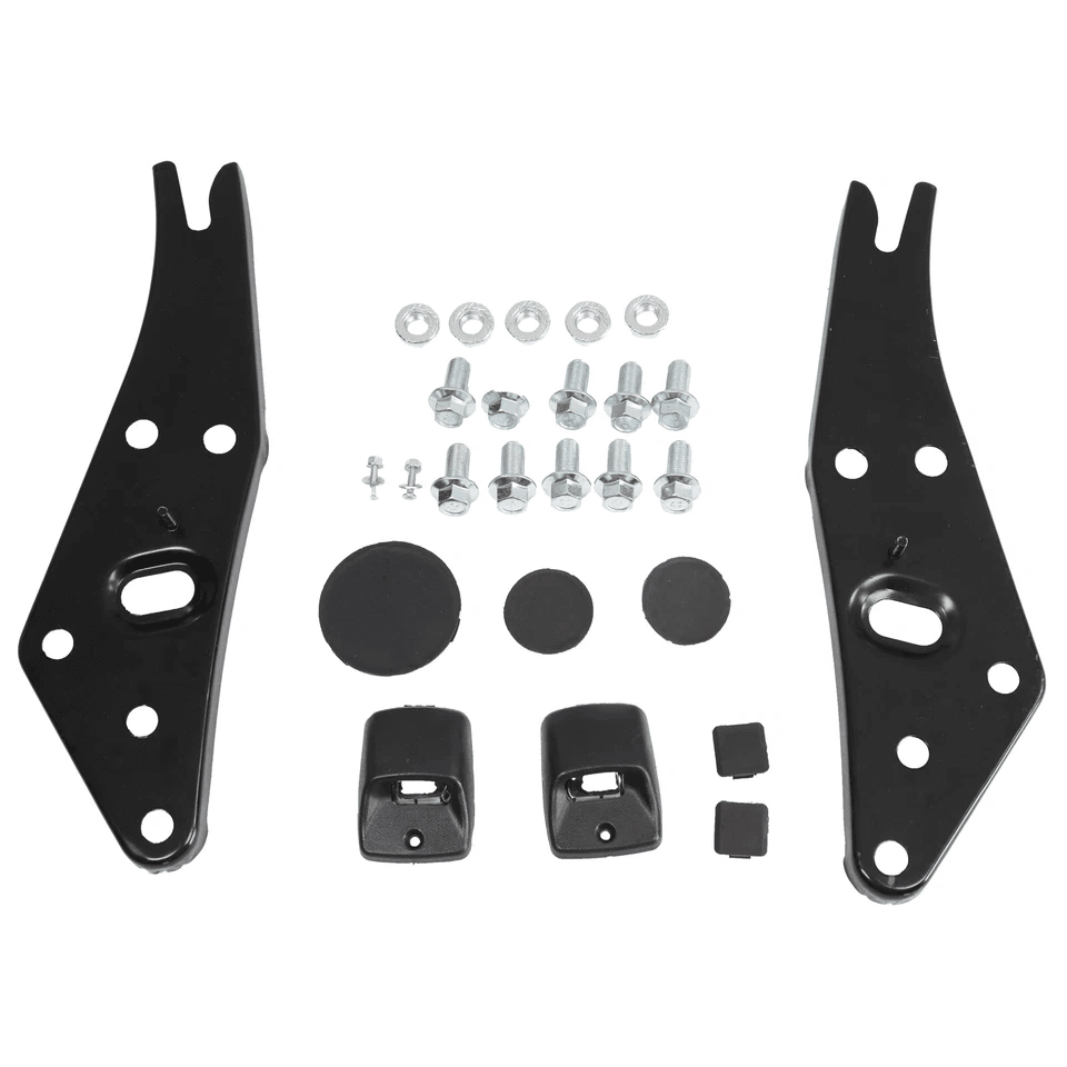 HeavyDuty Steel Rear Bumper Assembly Fits Tacoma Black Finish Direct Replacement 1