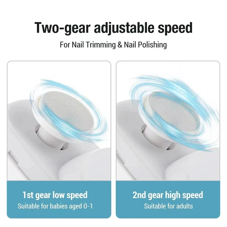 Automatic Electric Nail Grinder – Multifunctional Nail Clipper with Smooth Polishing & Portable Design