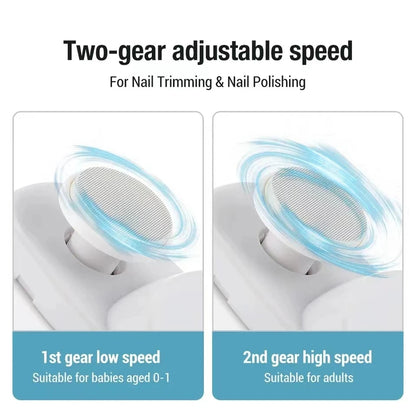 Automatic Electric Nail Grinder – Multifunctional Nail Clipper with Smooth Polishing & Portable Design