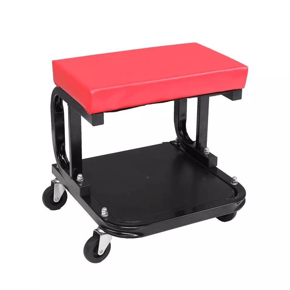 Auto Mechanics Rolling Repair Chair With Tool Tray  Garage Shop Roller Seat HighDensity Cushion Swi 5