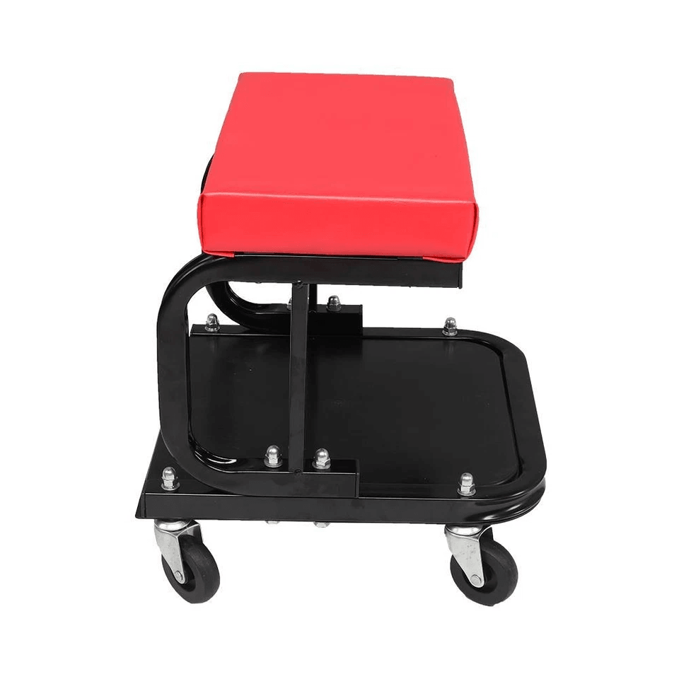 Auto Mechanics Rolling Repair Chair With Tool Tray  Garage Shop Roller Seat HighDensity Cushion Swi 2