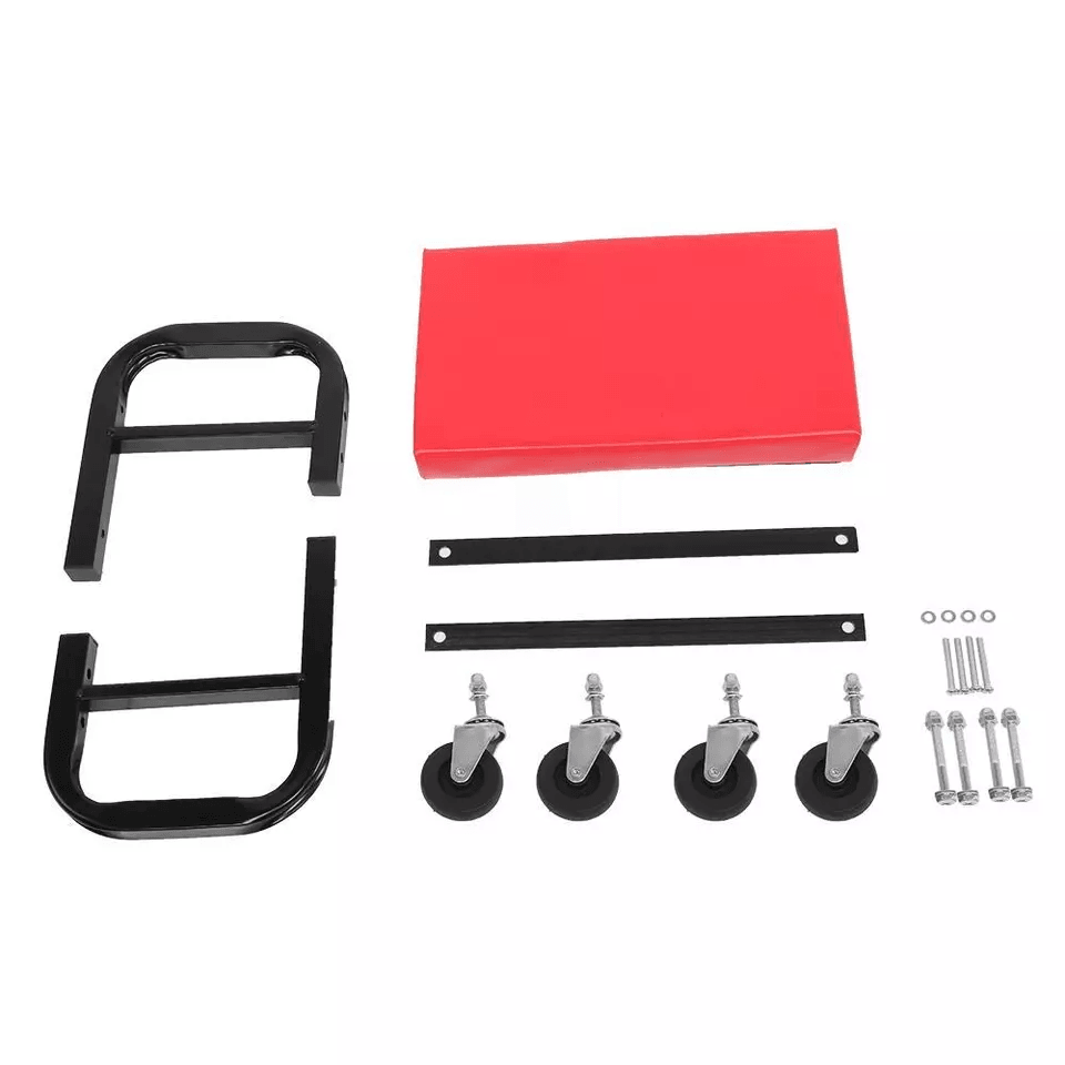 Auto Mechanics Rolling Repair Chair With Tool Tray  Garage Shop Roller Seat HighDensity Cushion Swi 1