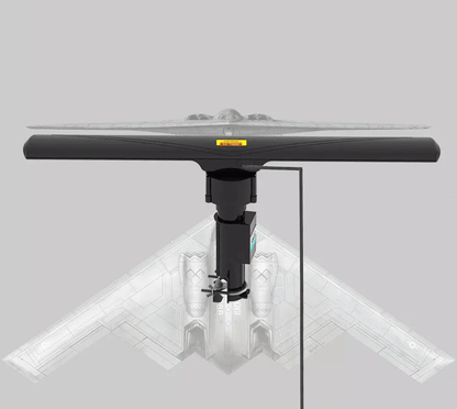 TV Antenna Amplified Outdoor HDTV Digital 4k Motorized Rotate, Long-Range Reception with Rotation & Remote Control