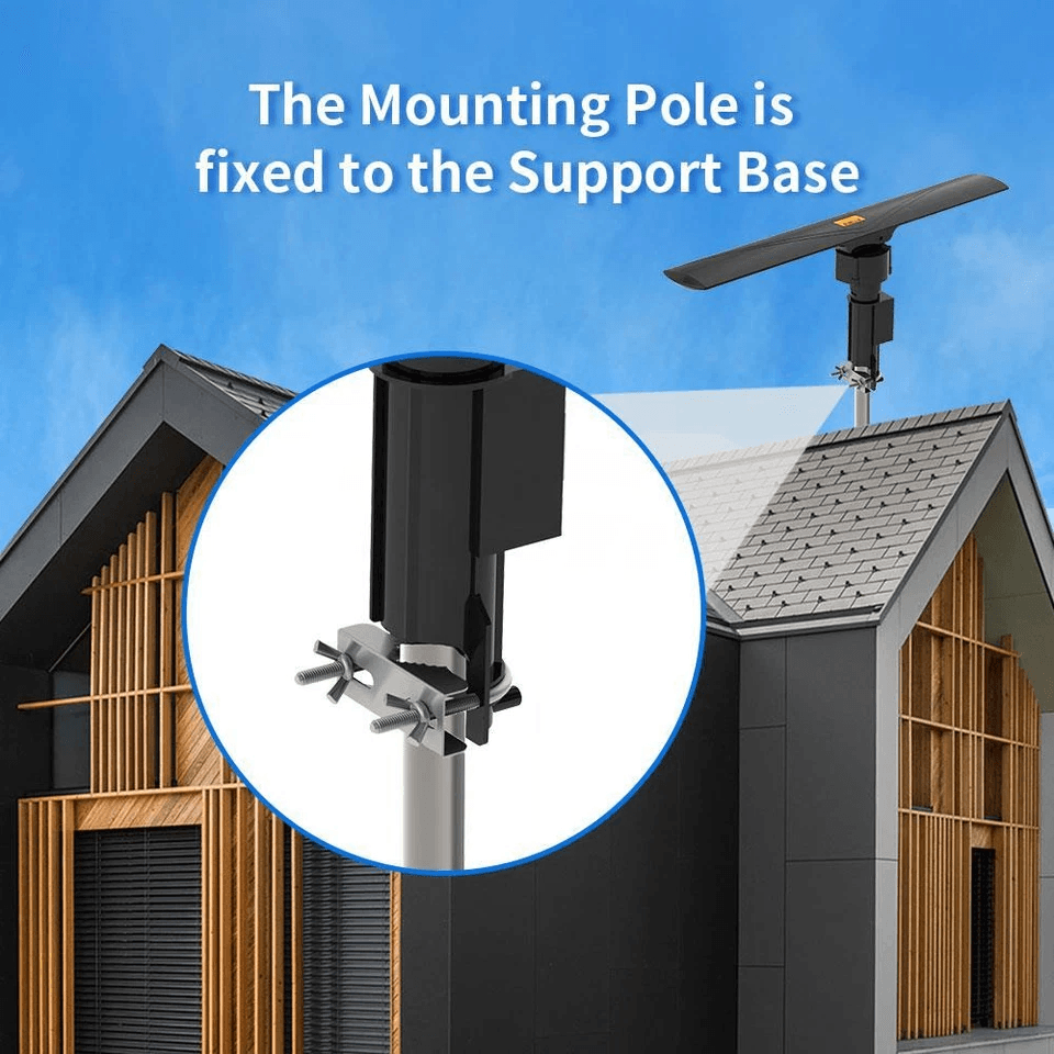 TV Antenna Amplified Outdoor HDTV Digital 4k Motorized Rotate LongRange Reception With Rotation  Re 2