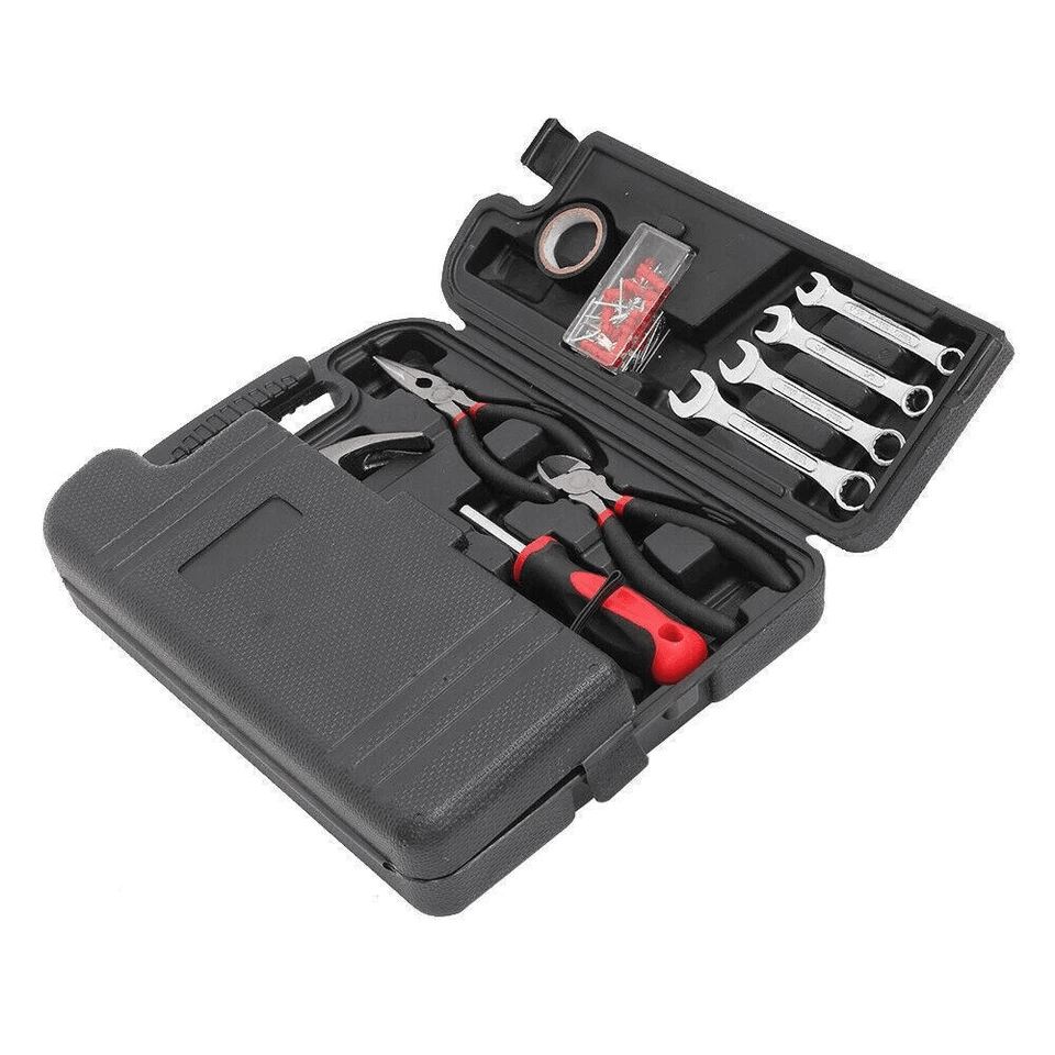 136pcs Red Household Tool Kit With Case  Complete Mechanics Tool Set For Home Repairs  DIY Projects 8