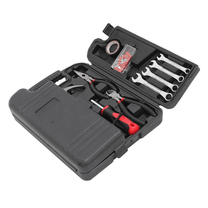 136pcs Red Household Tool Kit With Case  Complete Mechanics Tool Set For Home Repairs  DIY Projects 8