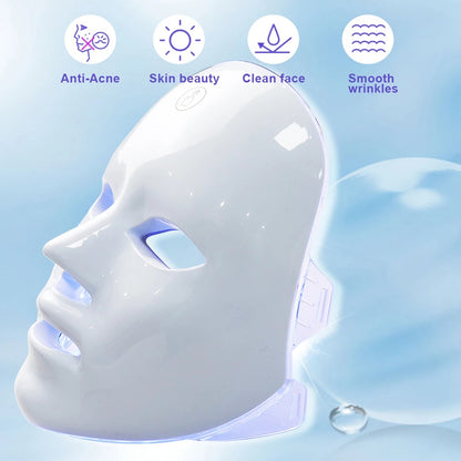 LED Facial Mask for Skin Rejuvenation  Photon Therapy Face Mask for AntiAcne  Wrinkle Removal