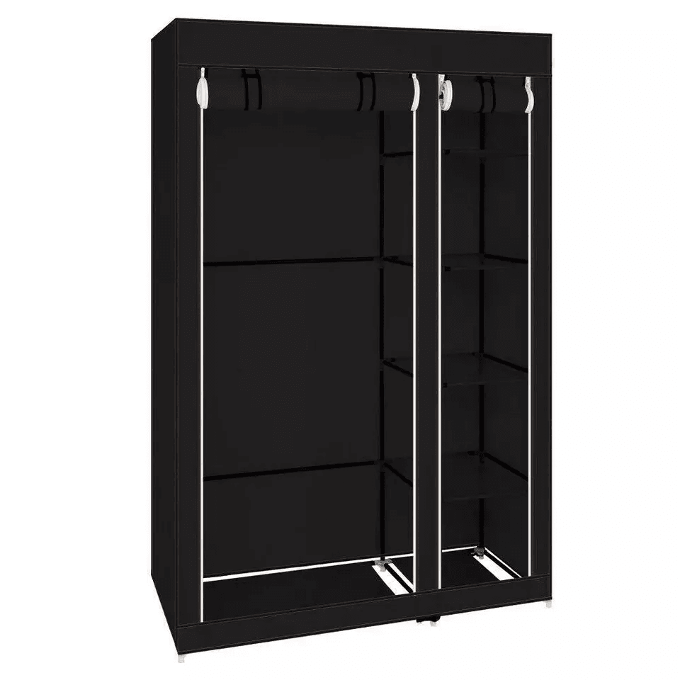 New Portable Closet Wardrobe Organizer Large Storage Space With Shoe Rack  Shelves 3
