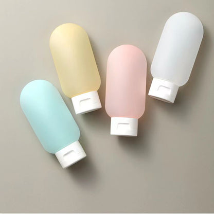 TravelReady LeakProof Refillable Liquid Containers Compact Empty Tubs for Toiletries